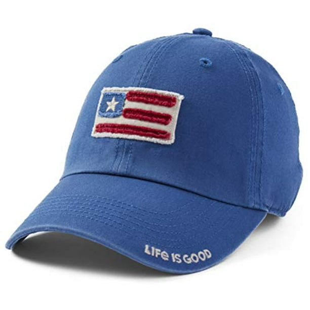 Life is Good Vintage Chill Cap Baseball Hat,Vintage Blue,One Size